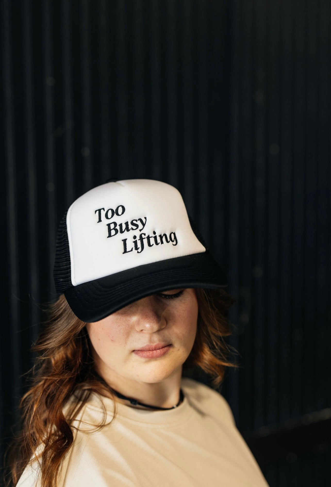 "Too Busy Lifting" Trucker Hat