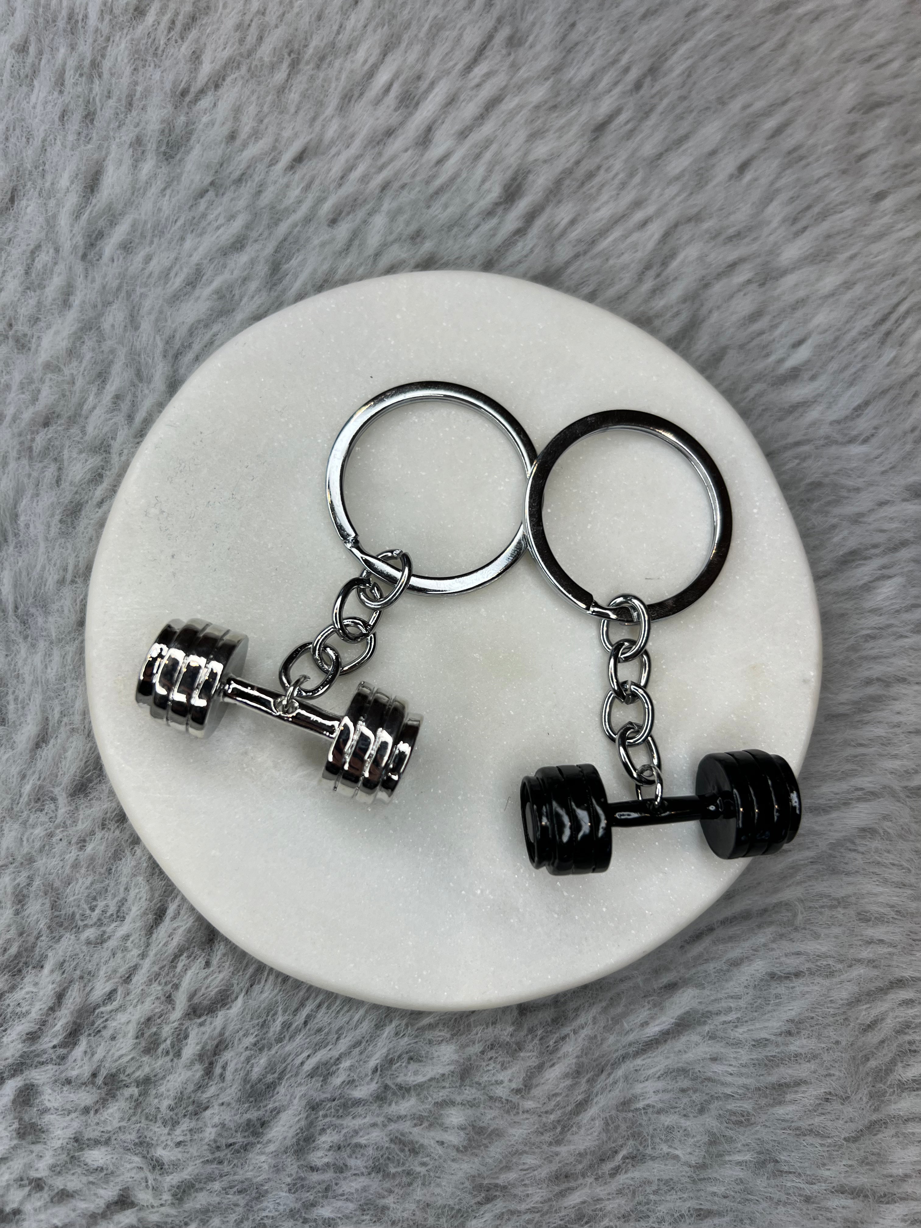 Dumbbell Keychain