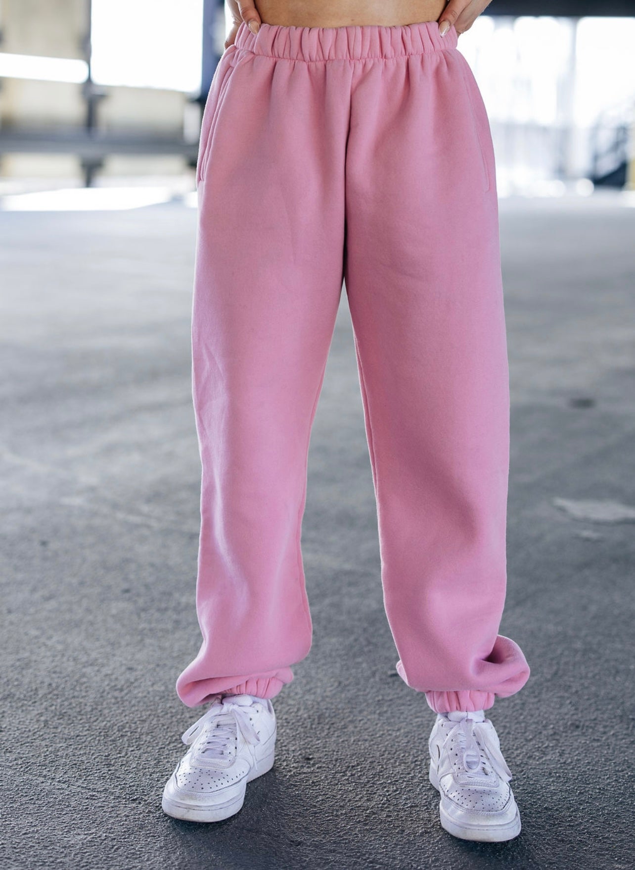 Fleece Plush High Waisted Sweatpants