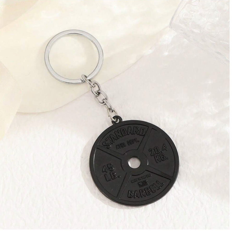 Barbell Plate Keychain